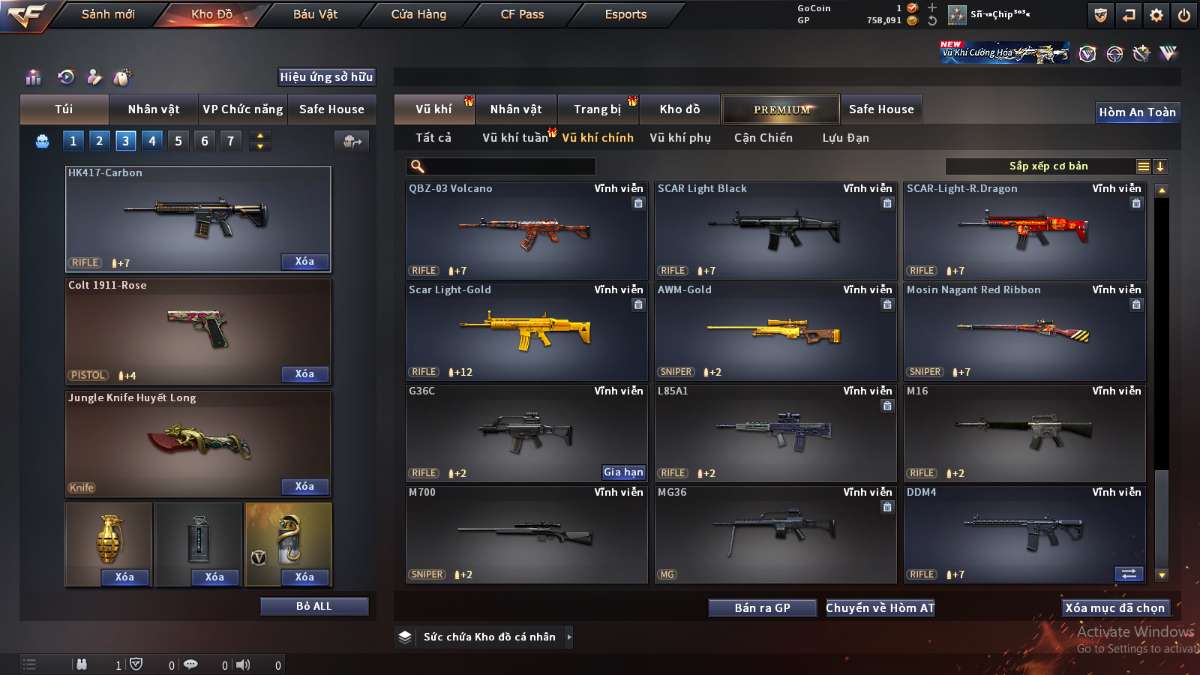 shop acc cf uy tin gia re
